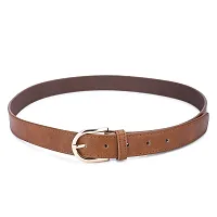 Elegant Brown Formal Artificial Leather Belt For Women-thumb2