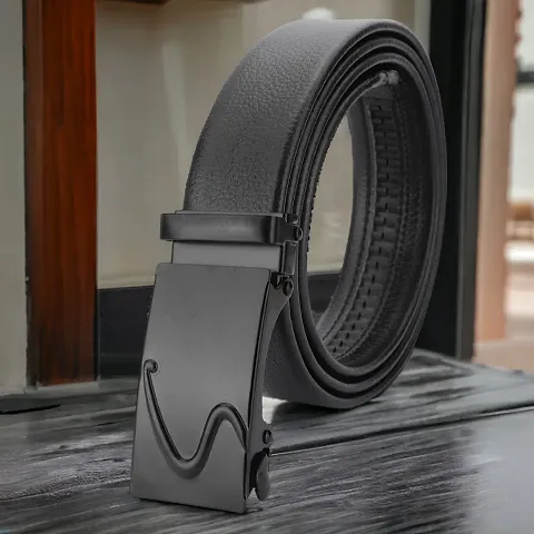 Stylish Synthetic Leather Solid Casual And Formal Belts For Men