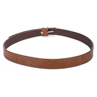 Elegant Brown Formal Artificial Leather Belt For Women-thumb3