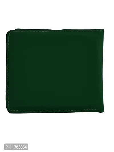 Stylish Green Printed Artificial Leather Wallet For Men-thumb3