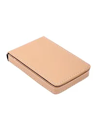 Trendy Men Artificial Leather Cream Card Holder-thumb4