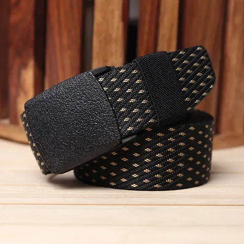 Stylish Solid Canvas Belt for Men