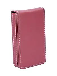 Trendy Men Artificial Leather Maroon Card Holder-thumb2