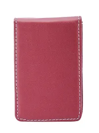 Trendy Men Artificial Leather Maroon Card Holder-thumb1