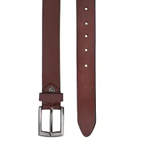 Men Formal Brown Genuine Leather Belt-thumb4