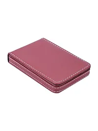 Trendy Men Artificial Leather Maroon Card Holder-thumb4