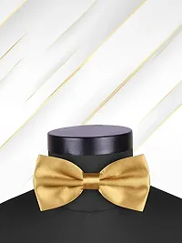 Satin The Cerulean Cummerband and Bow Tie Set (Gold)-thumb1