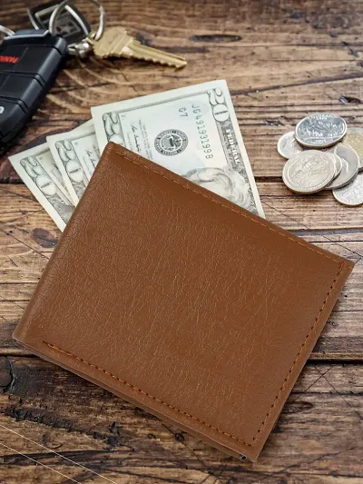 Classy Faux Leather Textured Two Fold Wallet