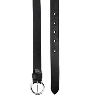 Women Formal Black Genuine Leather Belt-thumb4