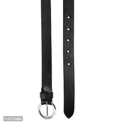 Women Formal Black Genuine Leather Belt-thumb5