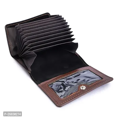 Kastner Artificial Leather Tan Card Holder-thumb3