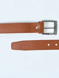 Elegant Tan Synthetic Leather Solid Belts For Men-thumb4