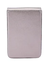 Trendy Men Artificial Leather Silver Card Holder-thumb3