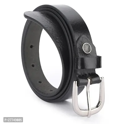 Women Formal Black Genuine Leather Belt-thumb2