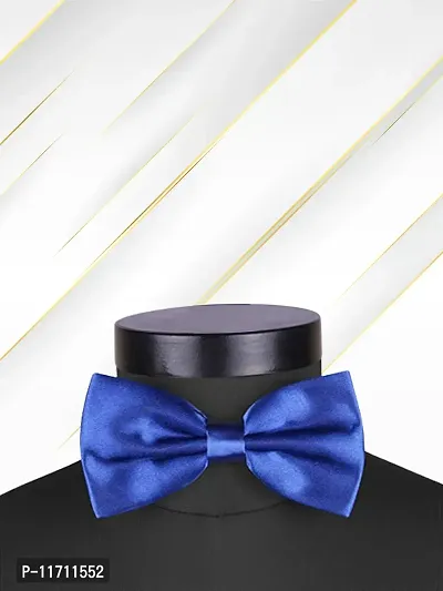 Satin The Cerulean Cummerband and Bow Tie Set (Blue)-thumb2