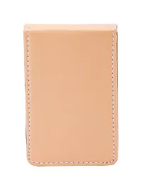 Trendy Men Artificial Leather Cream Card Holder-thumb1