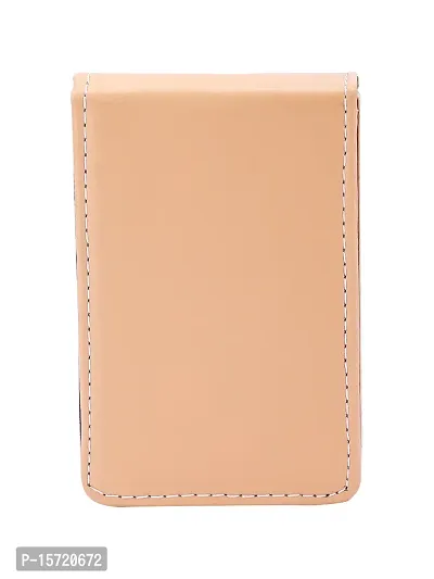 Trendy Men Artificial Leather Cream Card Holder-thumb2