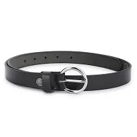 Women Formal Black Genuine Leather Belt-thumb2