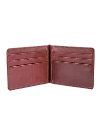 Trendy Men Artificial Leather Tan Card Holder-thumb1