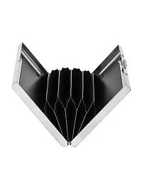 Trendy Men Silver Metal Card Holder-thumb2