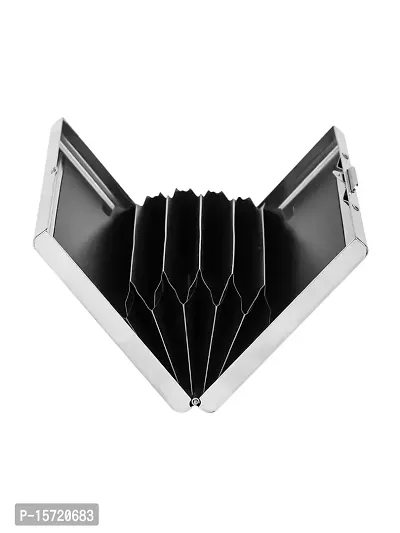 Trendy Men Silver Metal Card Holder-thumb3