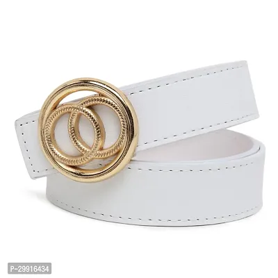 Stylish Multicoloured Artificial Leather Belt For Women Pack Of 3-thumb2