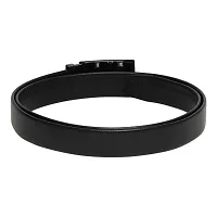 Stylish Artificial Leather Black Slider Buckle Belt-thumb2