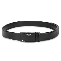 Men's Black Solid Artificial Leather Belt Pack of 1-thumb2