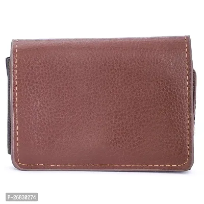 Kastner Artificial Leather Tan Card Holder-thumb4