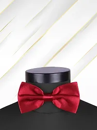 Satin The Cerulean Cummerband and Bow Tie Set (Maroon)-thumb1