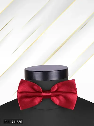 Satin The Cerulean Cummerband and Bow Tie Set (Maroon)-thumb2