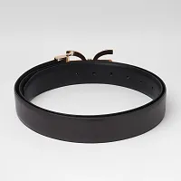 Stylish Brown Synthetic Solid Belt For Men-thumb3