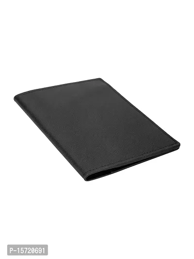 Trendy Men Artificial Leather Black Card  PassPort Holder-thumb3