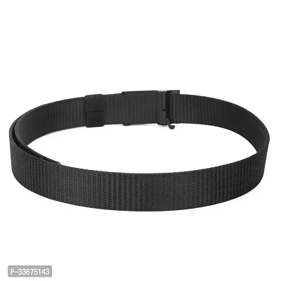 Men Solid Canvas Belt-thumb4