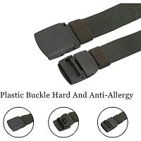 Unisex Nylon  Canvas Waist Belt Pack Of 2-thumb2