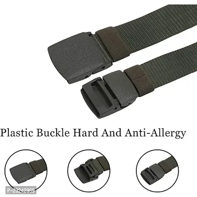 Unisex Nylon  Canvas Waist Belt Pack Of 2-thumb3