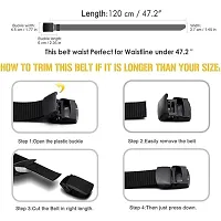 Unisex Nylon  Canvas Waist Belt Pack Of 2-thumb2