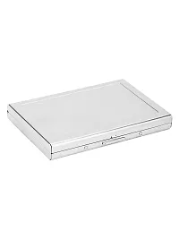 Trendy Men Silver Metal Card Holder-thumb1