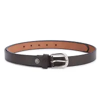 Women Formal Brown Genuine Leather Belt-thumb3