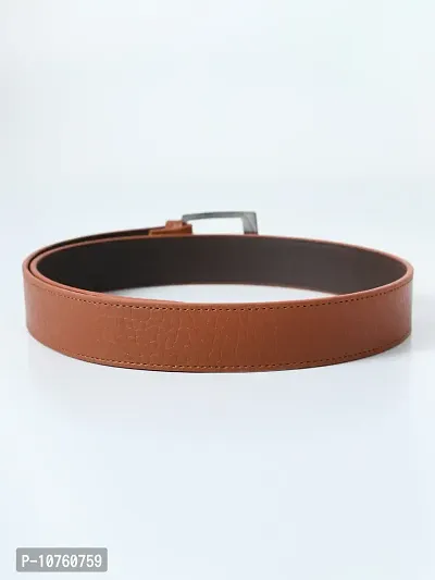Elegant Tan Synthetic Leather Solid Belts For Men-thumb4
