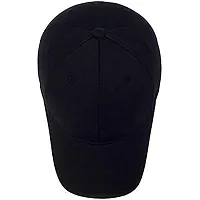 Premium Cotton 6 Panel Plain Summer Cap with Adjustable Velcro Strap and Air Holes for All Sports, All Outfits-thumb1
