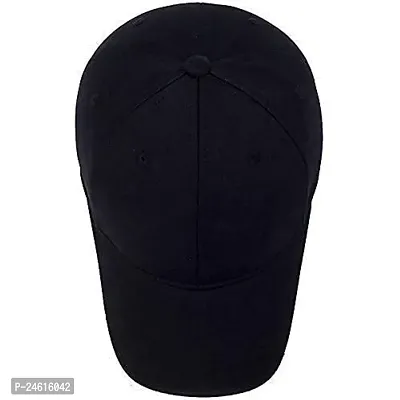 Premium Cotton 6 Panel Plain Summer Cap with Adjustable Velcro Strap and Air Holes for All Sports, All Outfits-thumb2