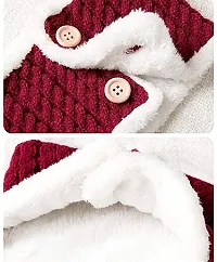 Malvina Baby Girls Boys Warm Soft Knit Bear Hat Toddler Winter Crochet Beanie Cap Lovely Button Circle Scarf-(Fit for 1 to 4 Years) brown-thumb2