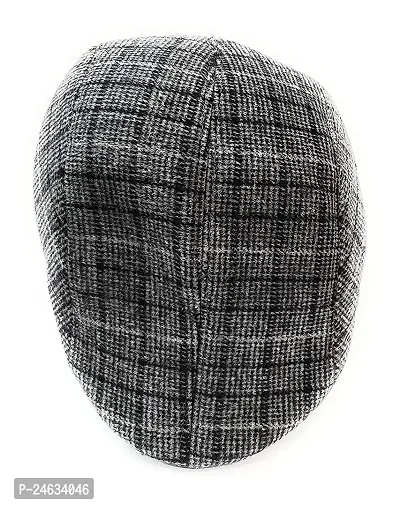 Golf/Flat Cap for Men/Gatsby Newsboy Hat Cap for Men-Assorted Patterns-Pack of 1-Free Size (grey)-thumb2