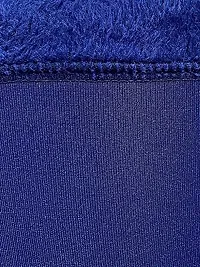 Fur Soft  Warm Stretchable Velvet Fleece KNEE CAP Socks For Men | Women Knee Support( blue)-thumb2