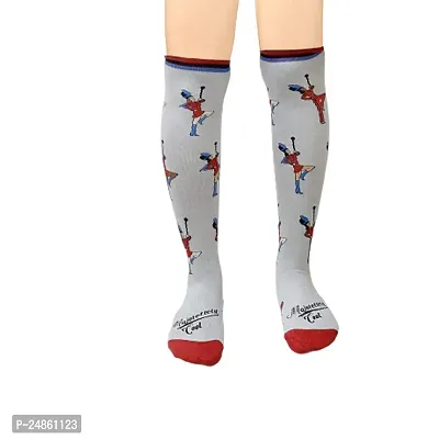 Girl's colorful Long Over Knee-High Socks (Multicolor) (Pack of 3) A1-thumb3