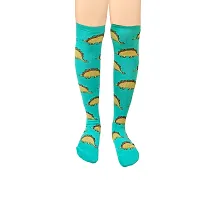 Girl's colorful Long Over Knee-High Socks (Multicolor) (Pack of 3) B2-thumb1