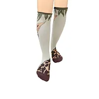 Girl's colorful Long Over Knee-High Socks (Multicolor) (Pack of 3) B2-thumb3