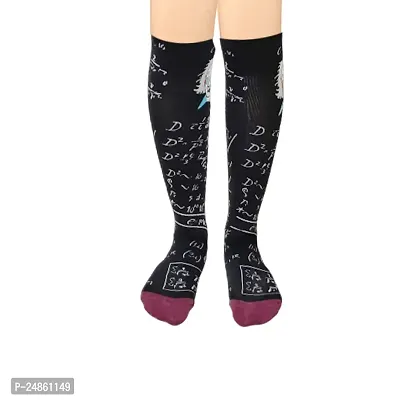 Girl's colorful Long Over Knee-High Socks (Multicolor) (Pack of 3) B2-thumb3