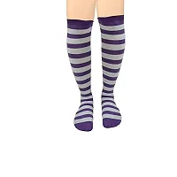 Girl's colorful Long Over Knee-High Socks (Multicolor) (Pack of 6)-thumb3